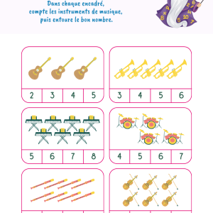 Dénombrer les instruments de musique