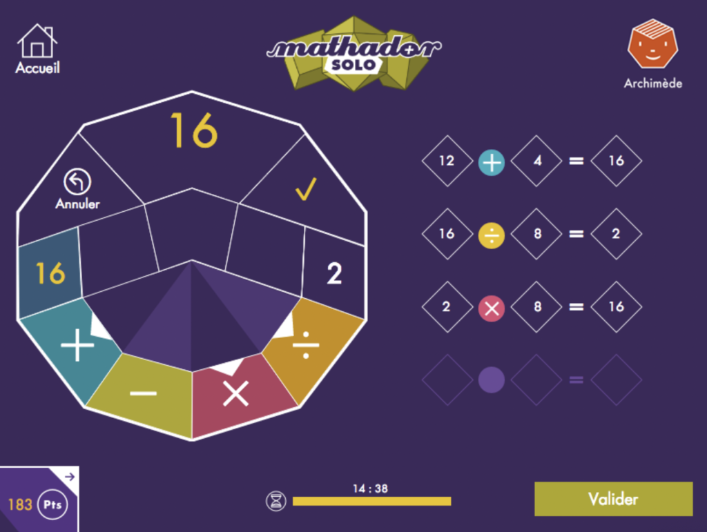 Mathador version numerique