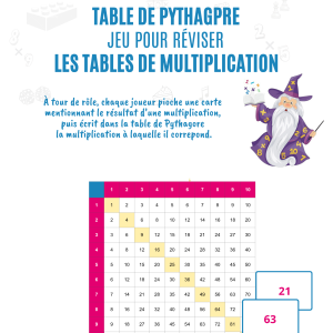 Jeu - Table de Pythagore pour réviser les tables de multiplication